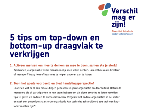 5 tips voor draagvlak banenafspraak